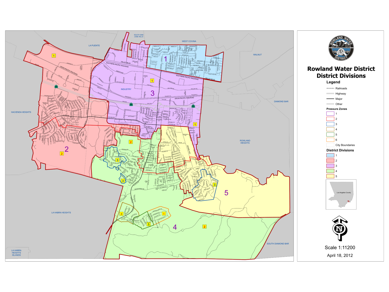 District Map Rowland Water District